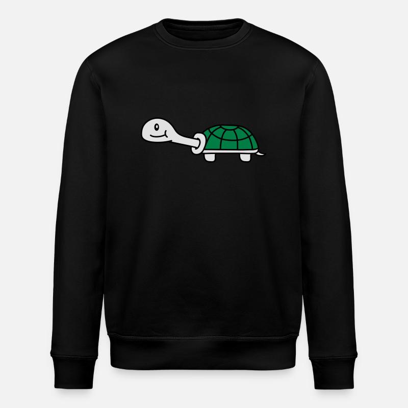 Cute Turtle - Stanley/Stella Unisex Bio-Sweatshirt ROLLER - Schwarz