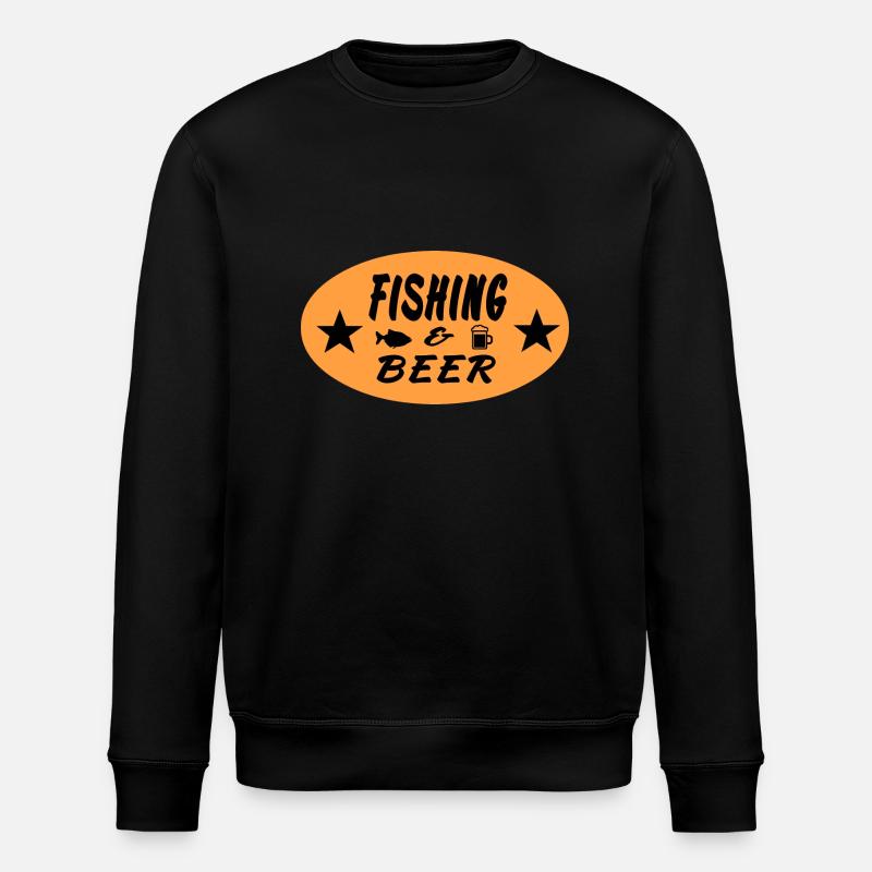 Angeln - Stanley/Stella Unisex Bio-Sweatshirt ROLLER - Schwarz