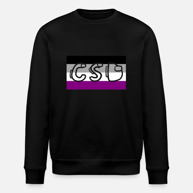 asexuell pride csd - Stanley/Stella Unisex Bio-Sweatshirt ROLLER - Schwarz