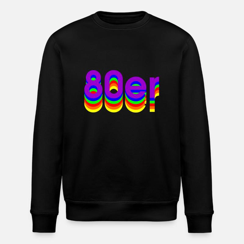 80s - Stanley/Stella ROLLER Unisex Organic Sweatshirt - black