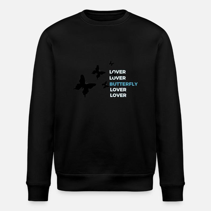 Schmetterlingsliebhaber - Stanley/Stella Unisex Bio-Sweatshirt ROLLER - Schwarz