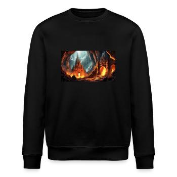 wunderschöne mythische Orte – Avalon - Stanley/Stella Unisex Bio-Sweatshirt ROLLER - Schwarz - Vorne - Nik (191cm)