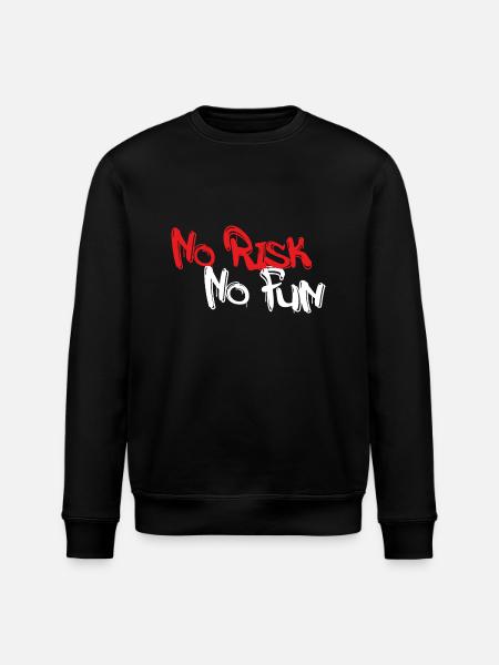 No Risk No Fun - Stanley/Stella ROLLER Unisex Organic Sweatshirt - black