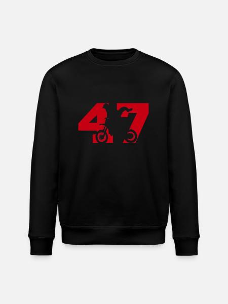 Moto 47 biker - Stanley/Stella ROLLER Unisex Organic Sweatshirt - black