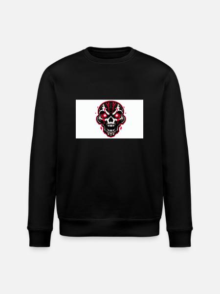 Animated skull - Stanley/Stella ROLLER Unisex Organic Sweatshirt - black