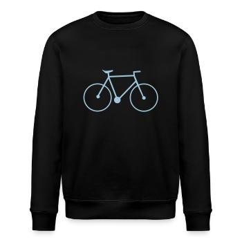 bike fahrrad fixie rad drahtesel - Stanley/Stella Unisex Bio-Sweatshirt ROLLER - Schwarz - Vorne - Nik (191cm)