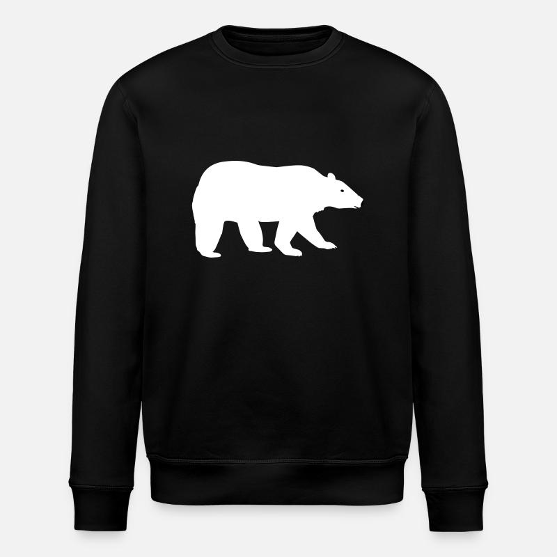 Ours polaire - Sweat bio ROLLER Stanley/Stella Unisexe - noir