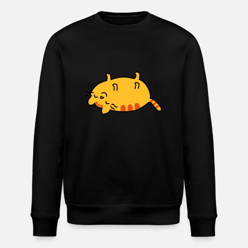lazy cat - Stanley/Stella Unisex Bio-Sweatshirt ROLLER - Schwarz