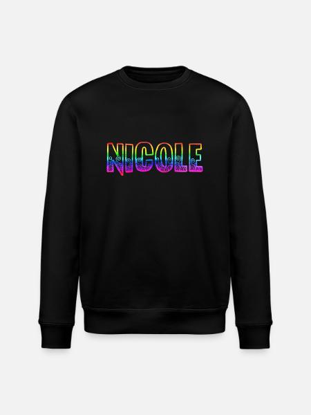nicole rs rainbow - Stanley/Stella ROLLER Unisex Organic Sweatshirt - black