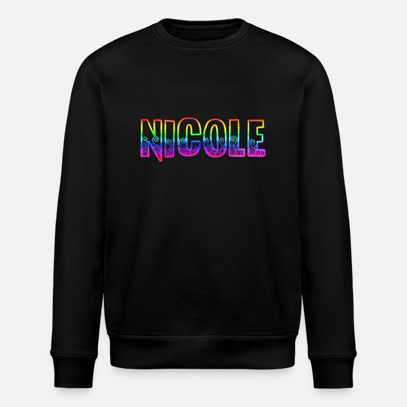 nicole rs arc-en-ciel - Sweat bio ROLLER Stanley/Stella Unisexe - noir