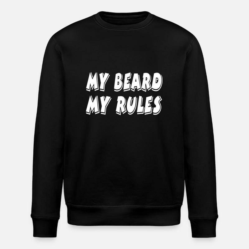 beard - Stanley/Stella ROLLER Unisex Organic Sweatshirt - black