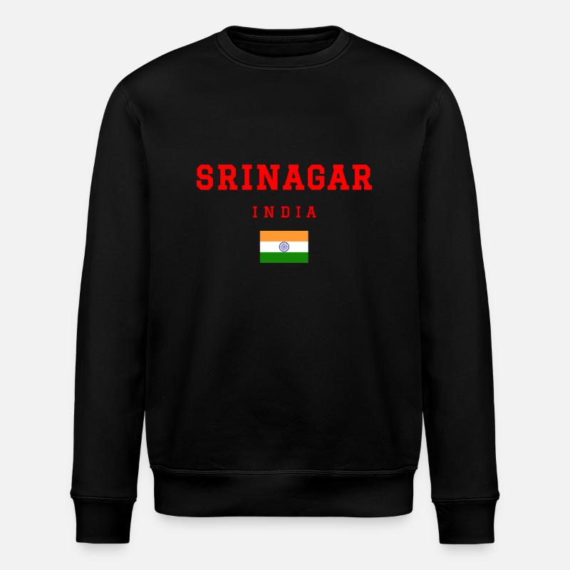 Srinagar, India - Stanley/Stella ROLLER Unisex Organic Sweatshirt - black