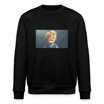 Lustige Hooey Kinder lassen sich Bärte wachsen - Stanley/Stella Unisex Bio-Sweatshirt ROLLER - Schwarz - Vorne - Nik (191cm)