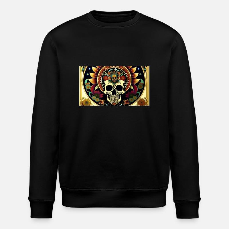 Fiesta Mexicana Skull & Bones - Stanley/Stella Unisex Bio-Sweatshirt ROLLER - Schwarz