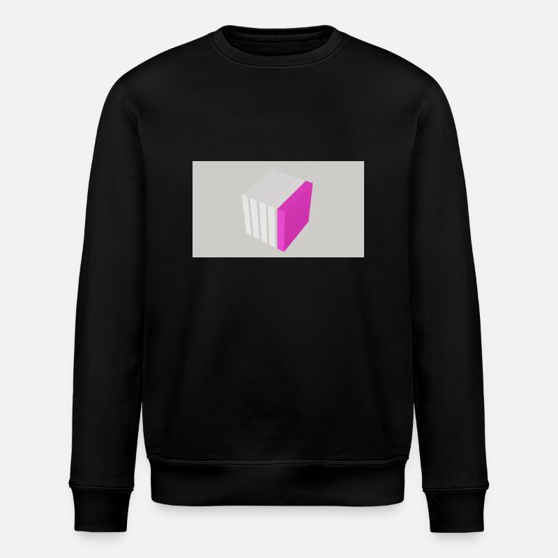 Spaltwürfel pink - Stanley/Stella Unisex Bio-Sweatshirt ROLLER - Schwarz