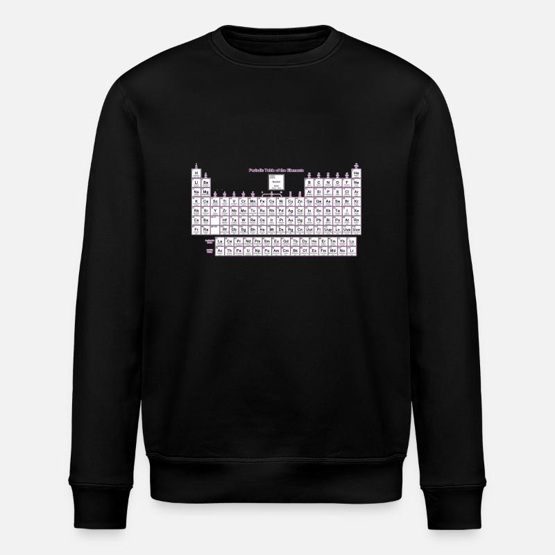 Periodensystem der Elemente - Stanley/Stella Unisex Bio-Sweatshirt ROLLER - Schwarz