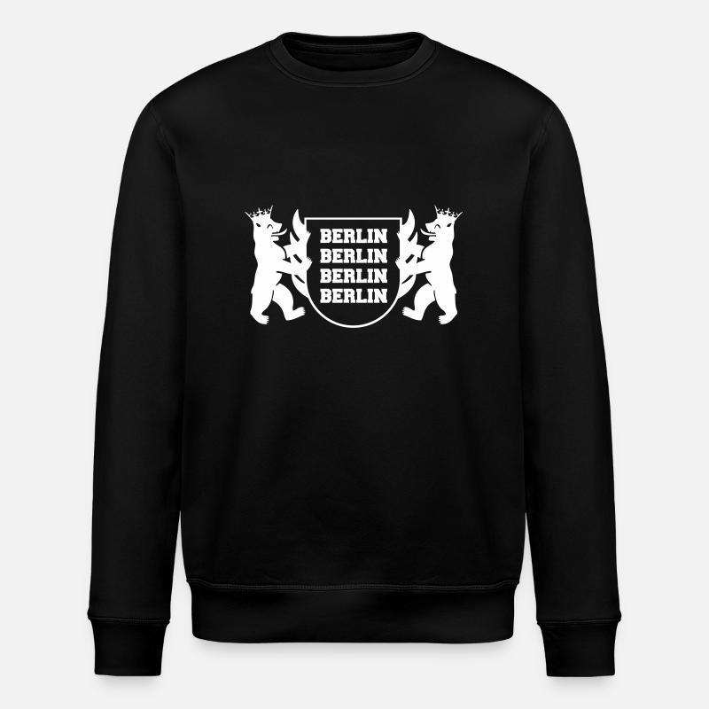 berlin wappen - Stanley/Stella Unisex Bio-Sweatshirt ROLLER - Schwarz