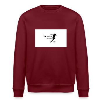Style de vie du football - Sweat bio ROLLER Stanley/Stella Unisexe - bordeaux - Devant - Nik (191cm)