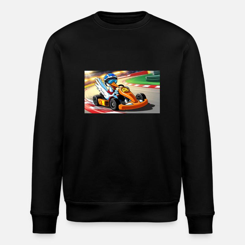 Stork Kart - Stanley/Stella Unisex Bio-Sweatshirt ROLLER - Schwarz