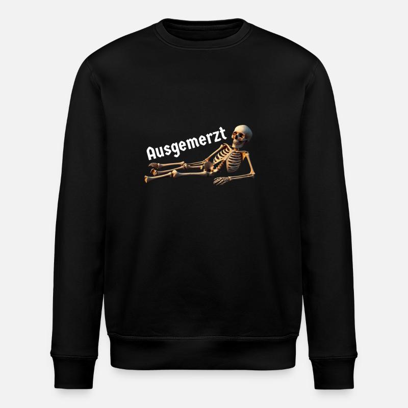 Muedes Skelett ausgemerzt - Stanley/Stella Unisex Bio-Sweatshirt ROLLER - Schwarz