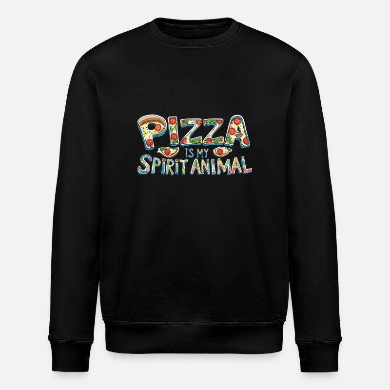 Pizza Love - Stanley/Stella Unisex Bio-Sweatshirt ROLLER - Schwarz