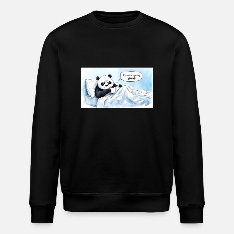 Panda du matin - Sweat bio ROLLER Stanley/Stella Unisexe - noir