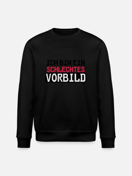 Schlechtes Vorbild - Stanley/Stella Unisex Bio-Sweatshirt ROLLER - Schwarz