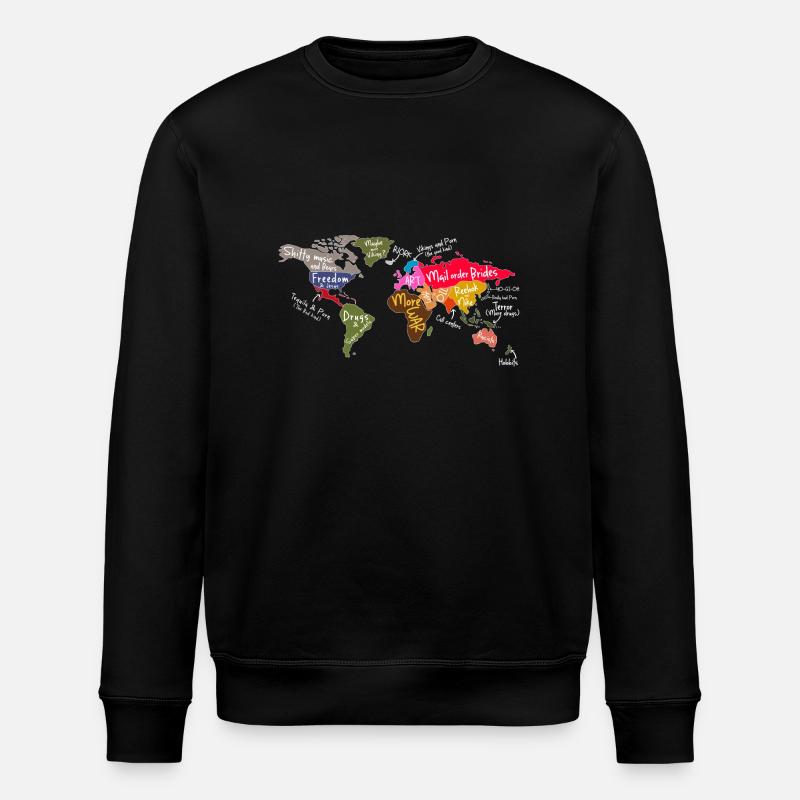 world - Stanley/Stella Unisex Bio-Sweatshirt ROLLER - Schwarz