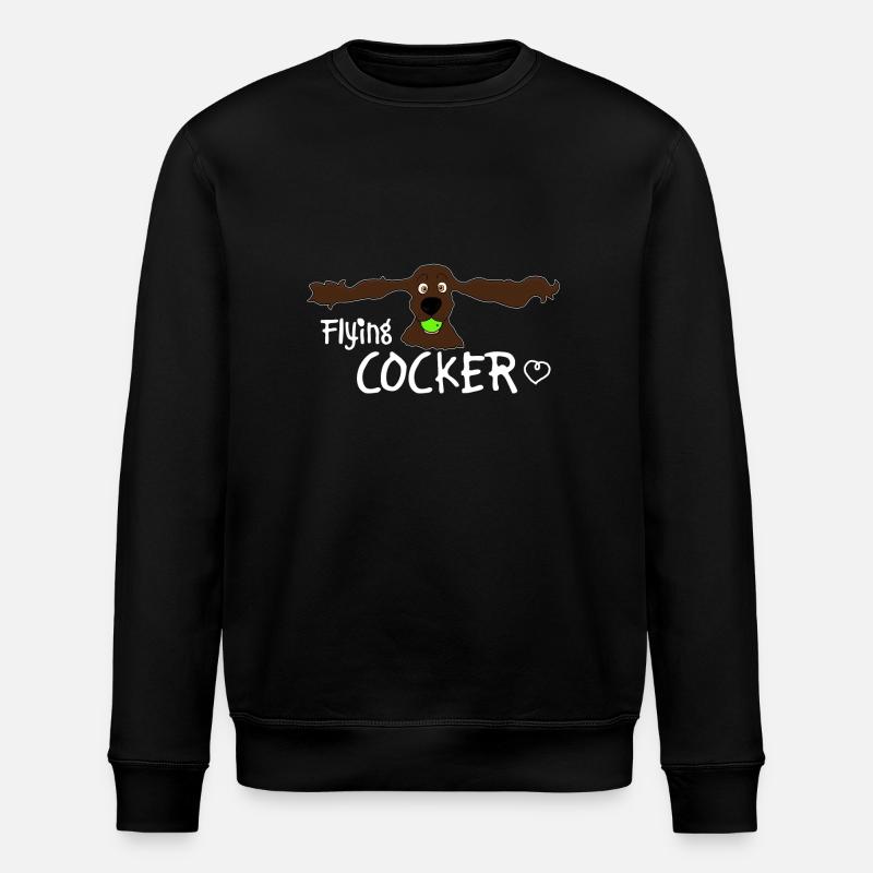Cocker Spaniel - Sweat bio ROLLER Stanley/Stella Unisexe - noir