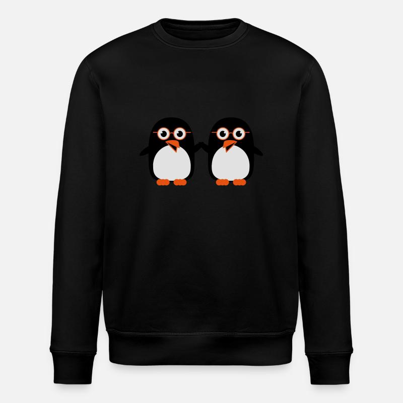 pinguine_geeks_c3 - Stanley/Stella Unisex Bio-Sweatshirt ROLLER - Schwarz