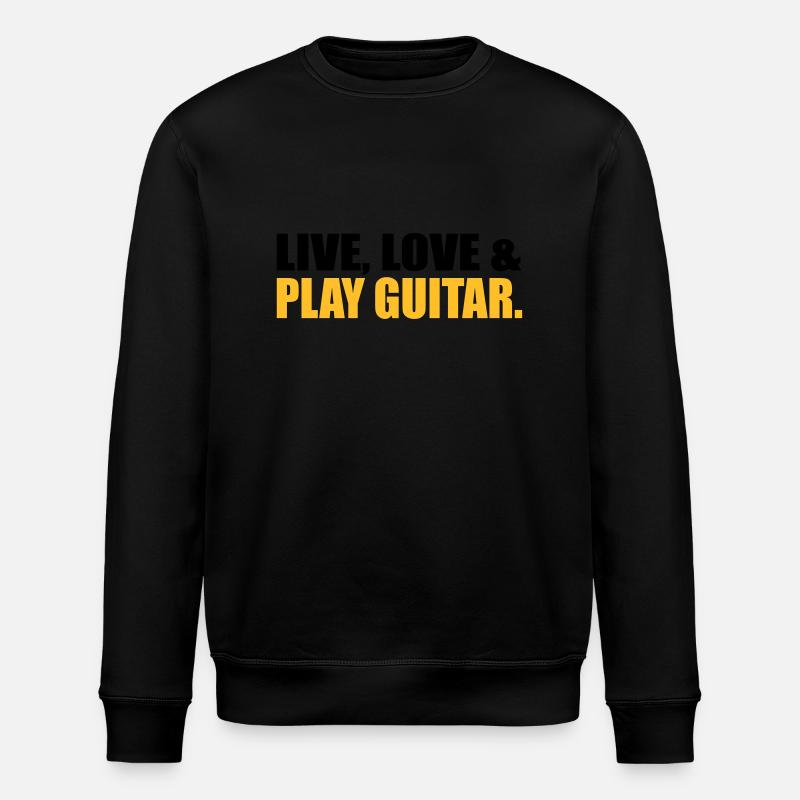 Gitarre - Stanley/Stella Unisex Bio-Sweatshirt ROLLER - Schwarz