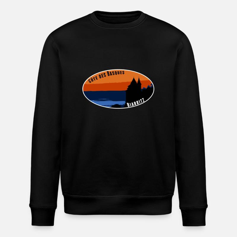 Côte des Basken Biarritz - Stanley/Stella Unisex Bio-Sweatshirt ROLLER - Schwarz