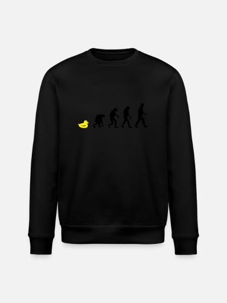 ducky evolution - Stanley/Stella ROLLER Unisex Organic Sweatshirt - black