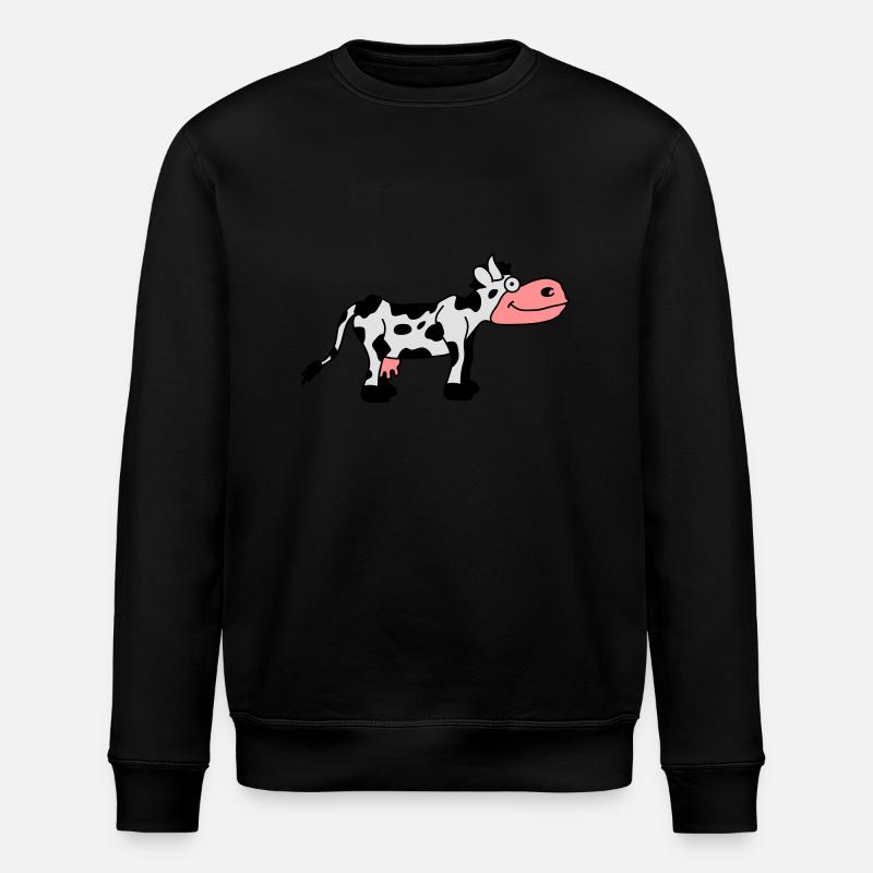 Cow Comic - Stanley/Stella ROLLER Unisex Organic Sweatshirt - black