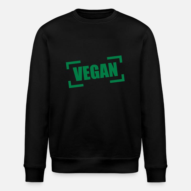 Logo de timbre végétalien - Sweat bio ROLLER Stanley/Stella Unisexe - noir