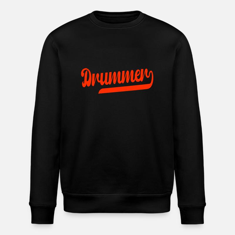 Drummer Drums Drummer Band - Stanley/Stella ROLLER Unisex Organic Sweatshirt - black