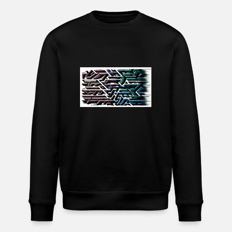 Graphik Print - Stanley/Stella Unisex Bio-Sweatshirt ROLLER - Schwarz