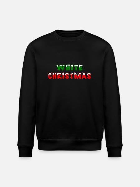 ☃️White Cristmas-Let it snow!❄️ - Stanley/Stella ROLLER Unisex Organic Sweatshirt - black