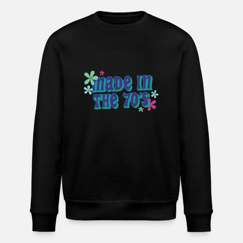 made in 70 s - Stanley/Stella Unisex Bio-Sweatshirt ROLLER - Schwarz