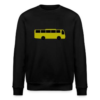 bus - Stanley/Stella Unisex Bio-Sweatshirt ROLLER - Schwarz - Vorne - Nik (191cm)