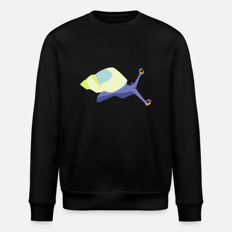 Schneckenviolett - Stanley/Stella Unisex Bio-Sweatshirt ROLLER - Schwarz