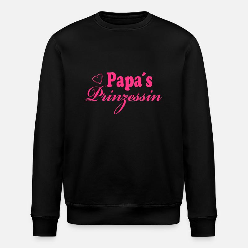 Papas Prinzessin - Stanley/Stella Unisex Bio-Sweatshirt ROLLER - Schwarz