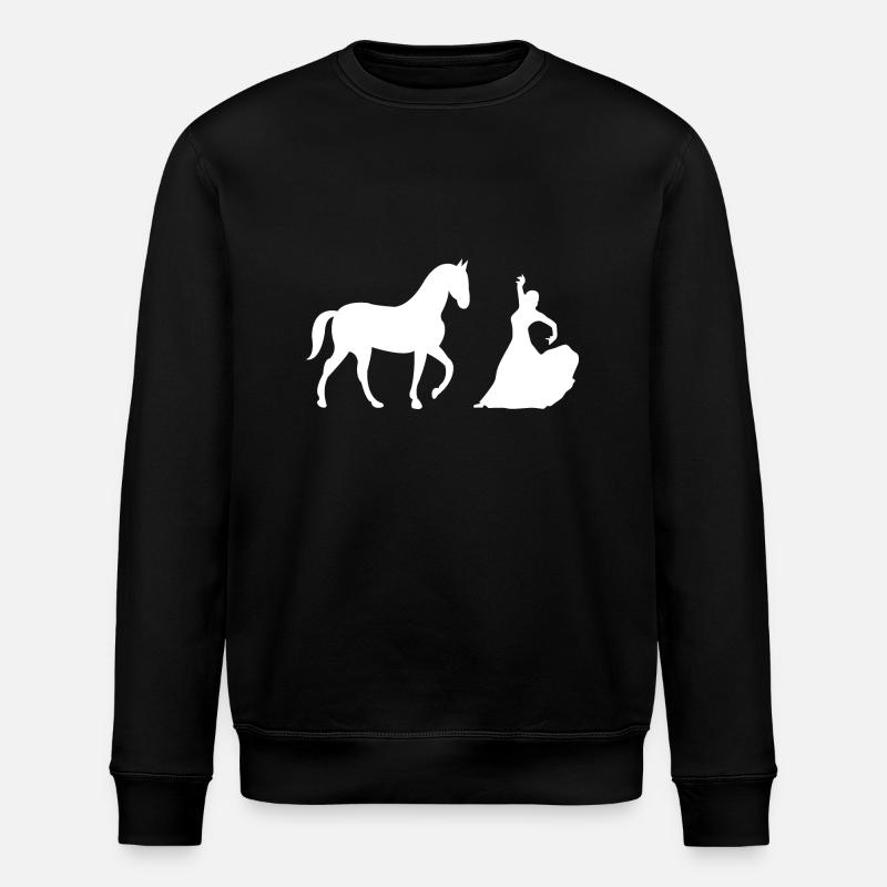 Cheval - Sweat bio ROLLER Stanley/Stella Unisexe - noir