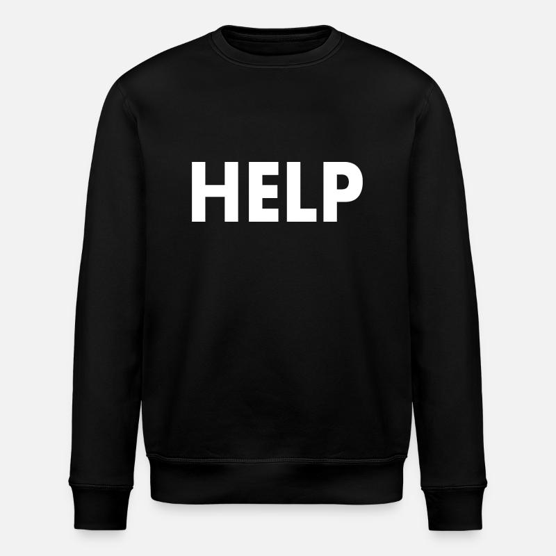 Help - Stanley/Stella ROLLER Unisex Organic Sweatshirt - black