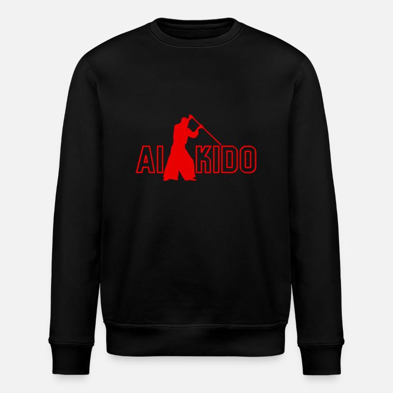 Aïkido - idée cadeau aikido - Sweat bio ROLLER Stanley/Stella Unisexe - noir