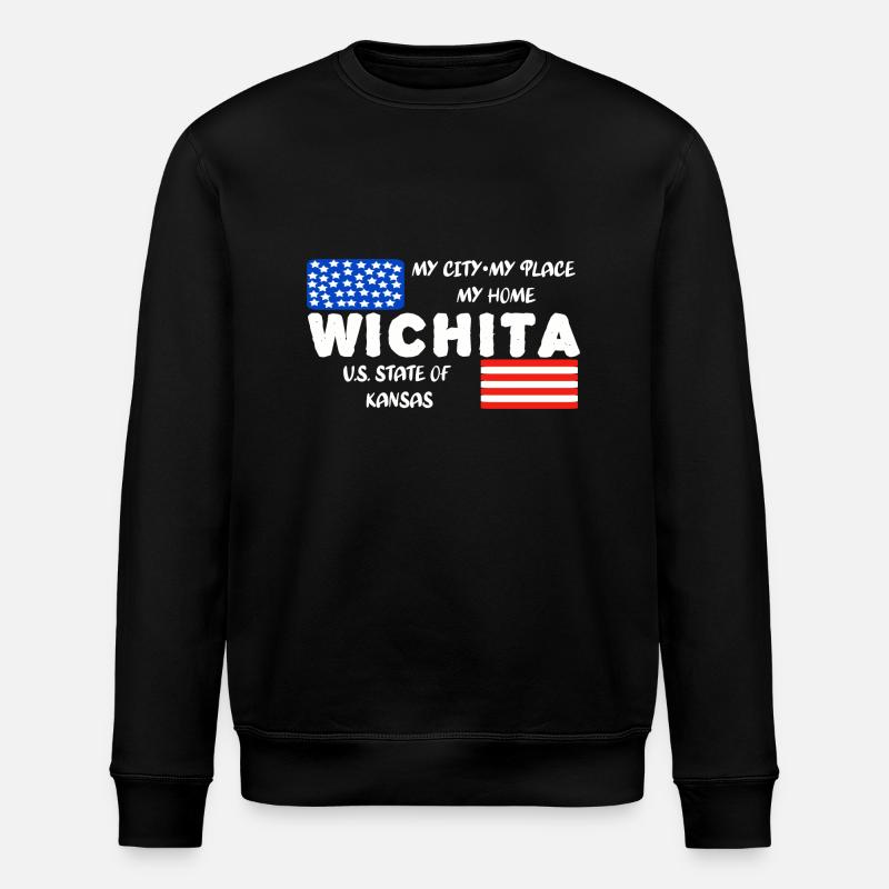 Wichita - Stanley/Stella ROLLER Unisex Organic Sweatshirt - black