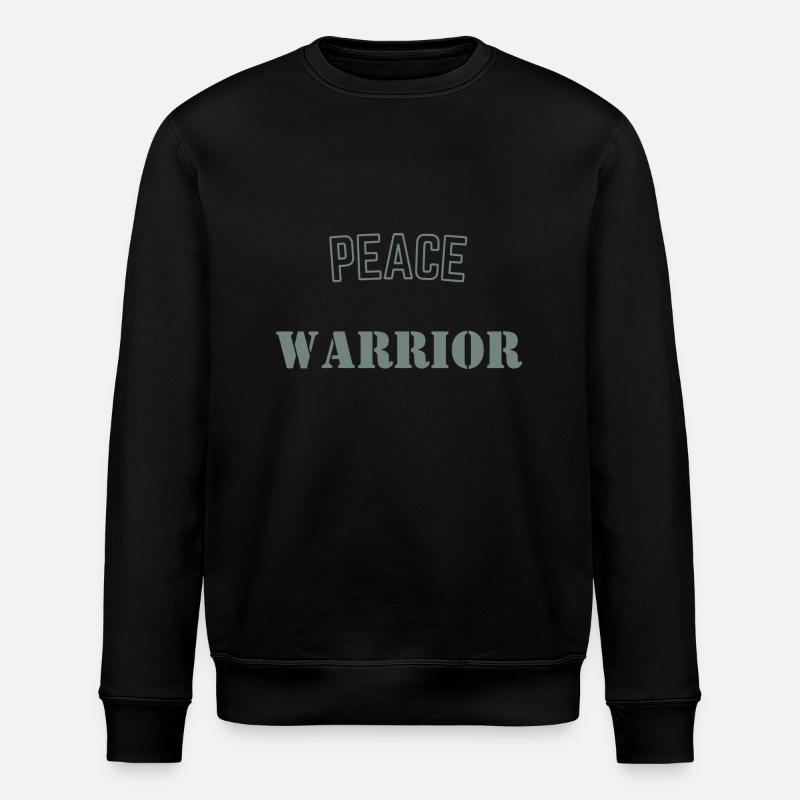 Krieger des Friedens - Stanley/Stella Unisex Bio-Sweatshirt ROLLER - Schwarz