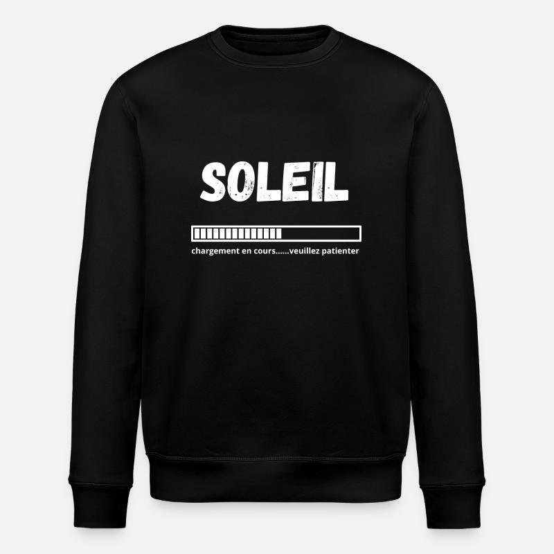 Sunshine in progress, please wait - Stanley/Stella ROLLER Unisex Organic Sweatshirt - black