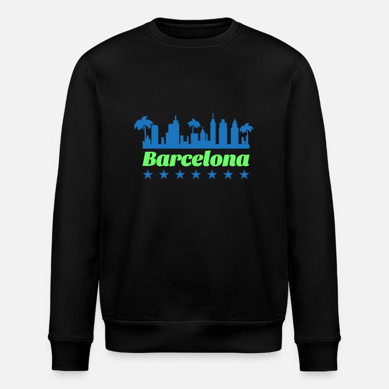 barcelona - Stanley/Stella Unisex Bio-Sweatshirt ROLLER - Schwarz