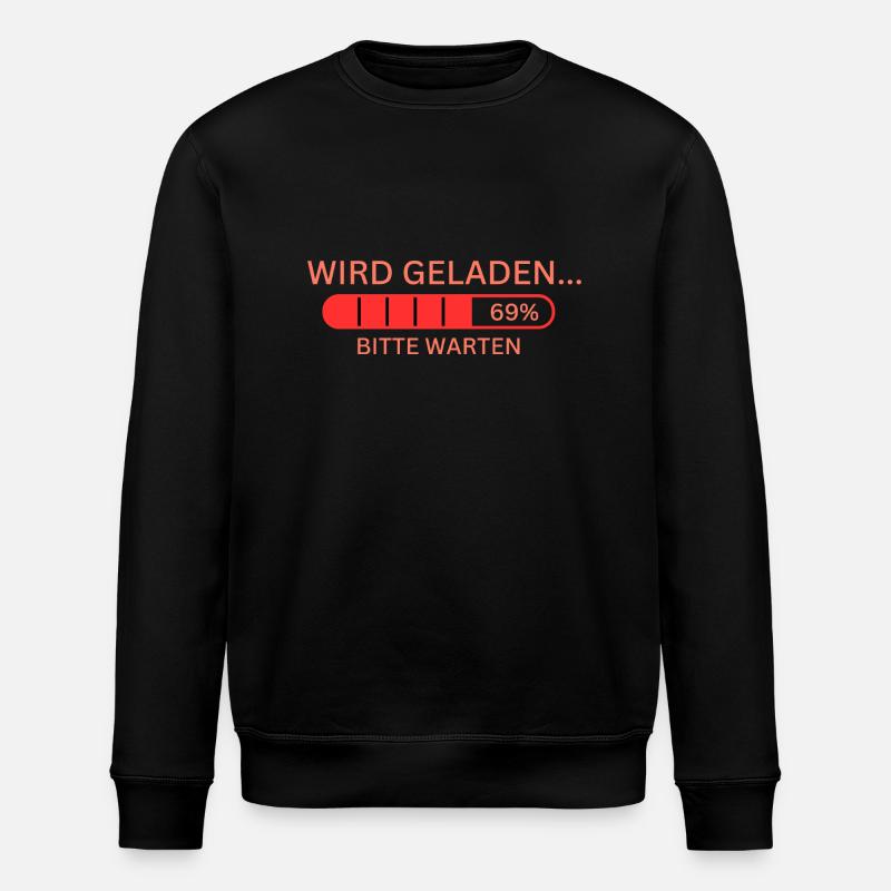 Spruch Tshirt Pullover - Stanley/Stella Unisex Bio-Sweatshirt ROLLER - Schwarz